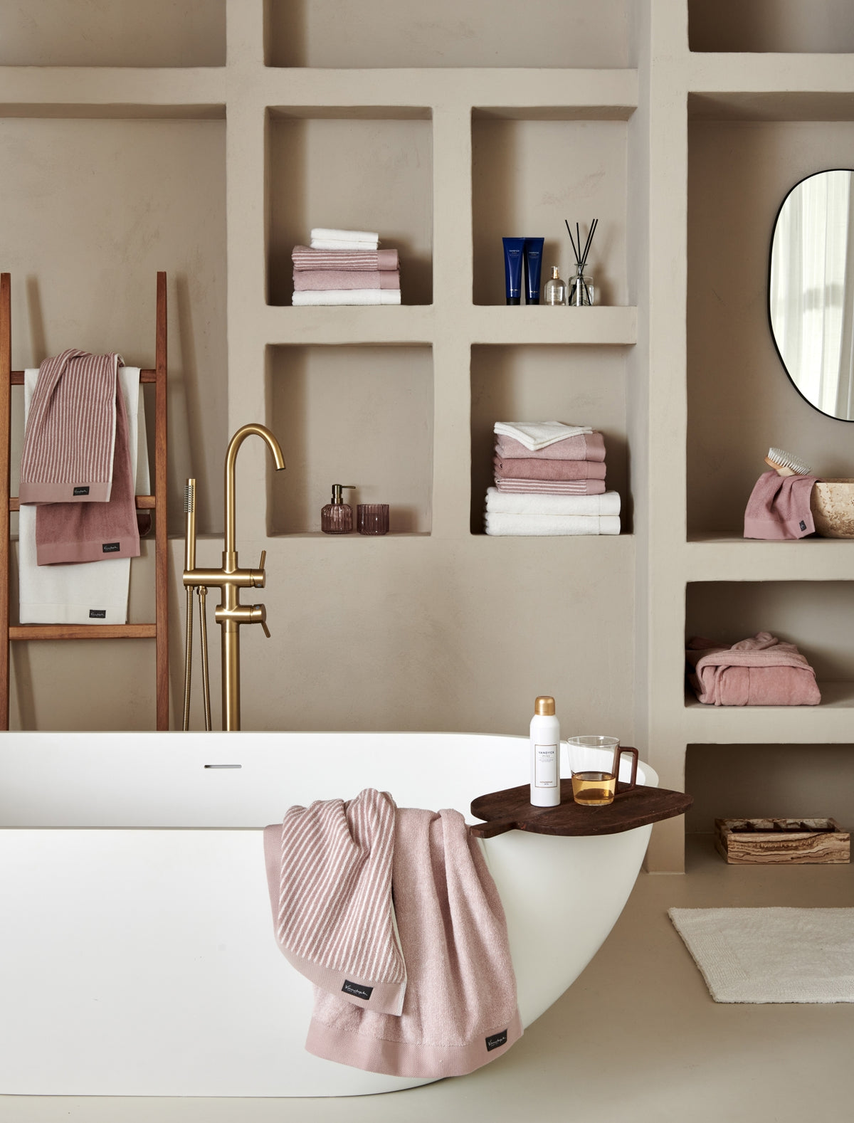 HOME UNI badlaken | sepia pink