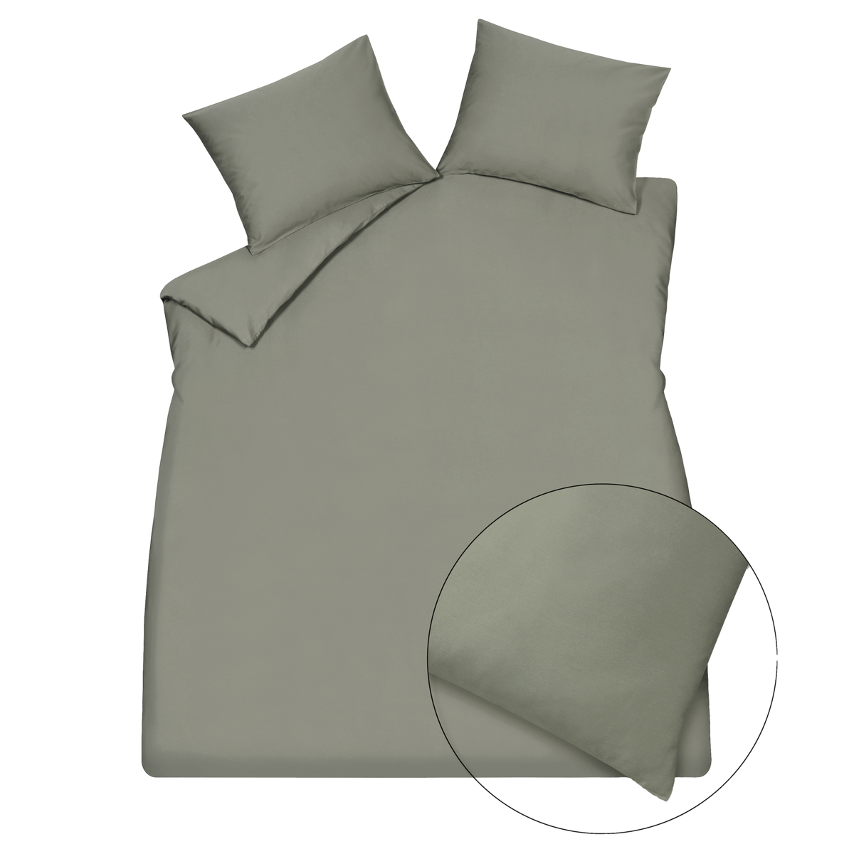 SATIN LUXE XL dekbedovertrekset | thyme