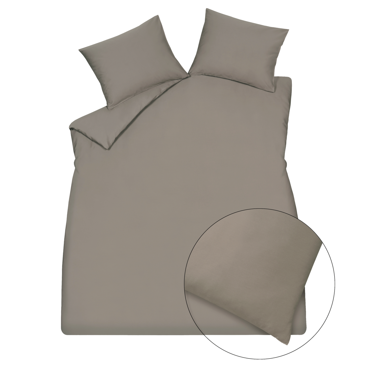 SATIN LUXE dekbedovertrekset | espresso
