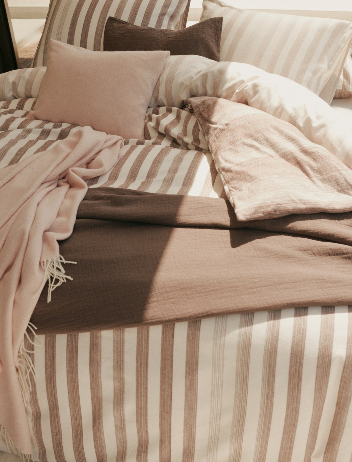 HOME BRENTA dekbedovertrekset | blush