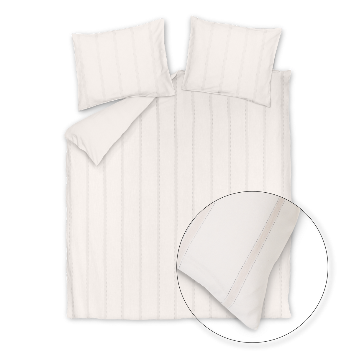 PURE HORIZON XL dekbedovertrekset | offwhite