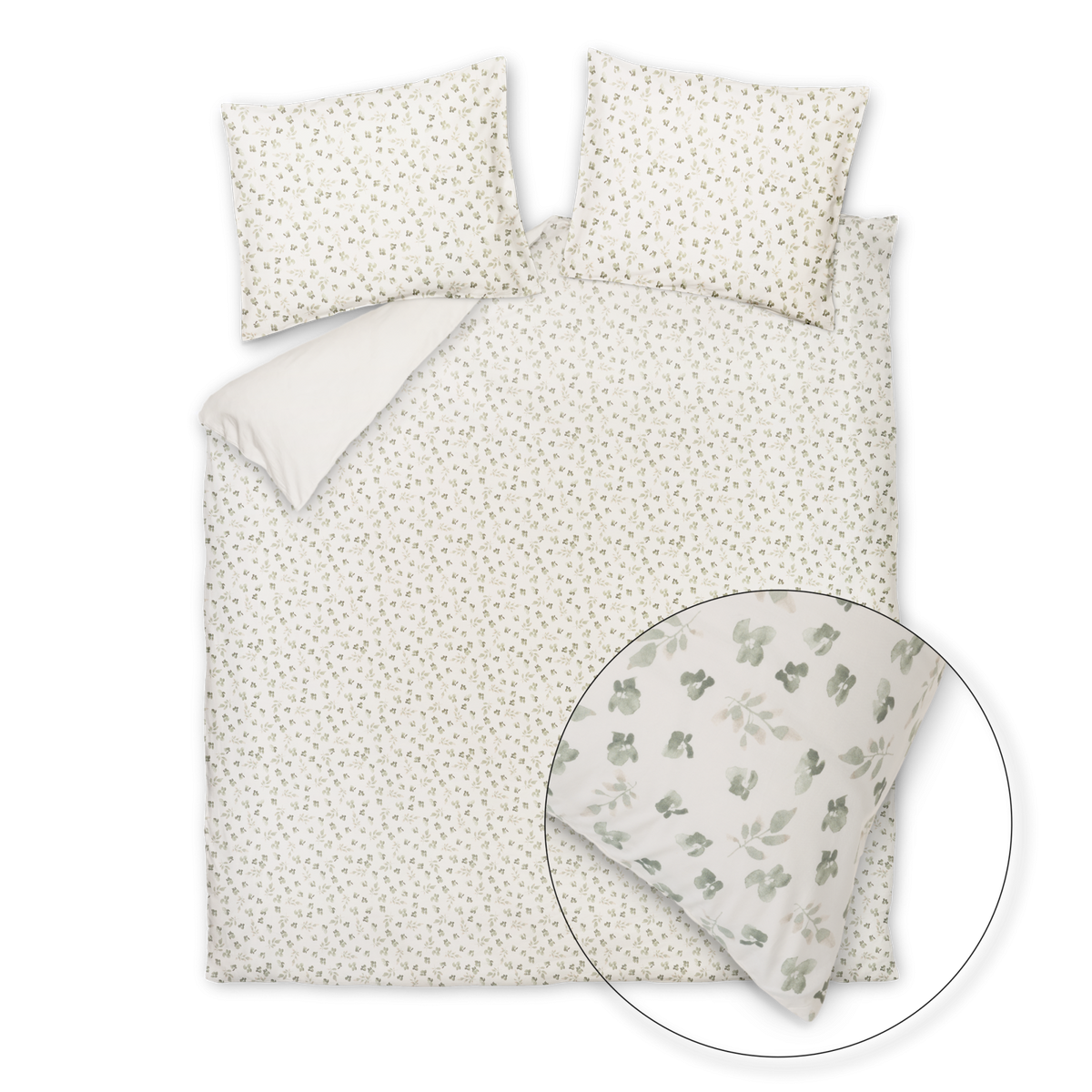 PURE 98 XL dekbedovertrekset | salie