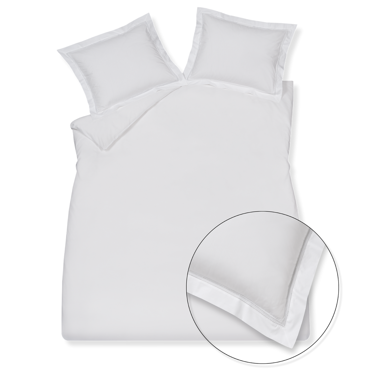 PURITY RAVELLO dekbedovertrekset | white