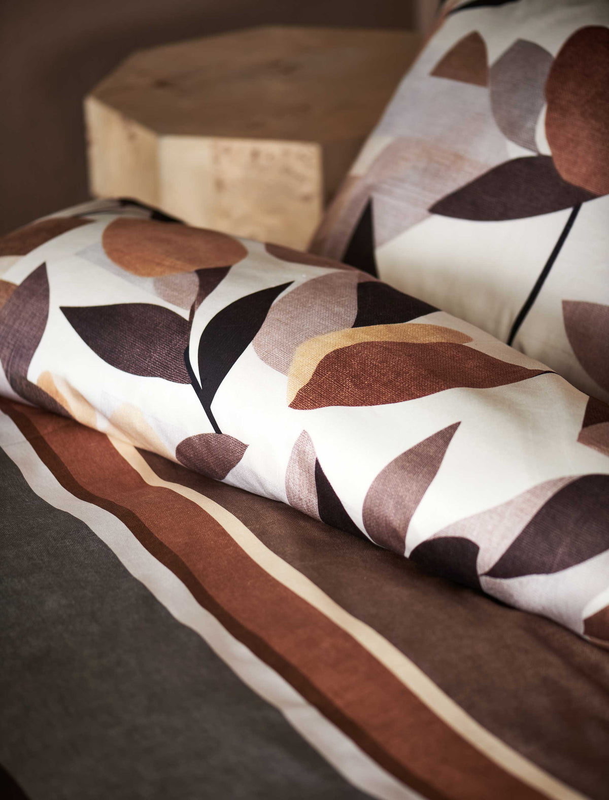 AUTUMN FERN dekbedovertrekset | taupe
