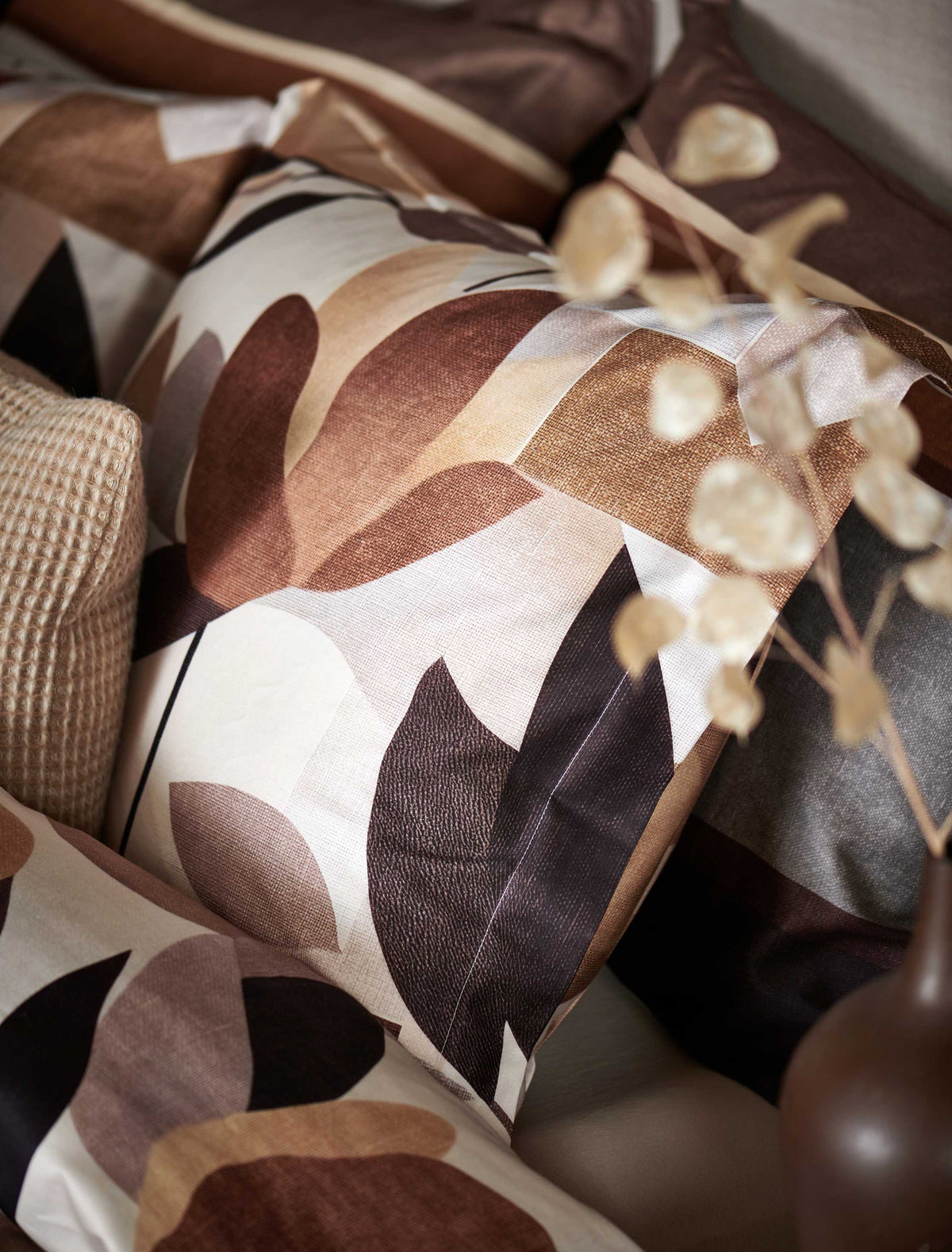 AUTUMN FERN dekbedovertrekset | taupe