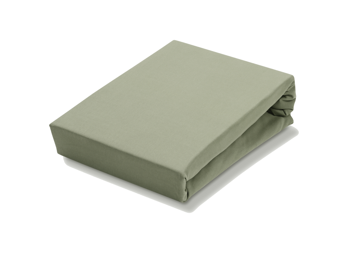 JERSEY SOFT topper hoeslaken | light olive