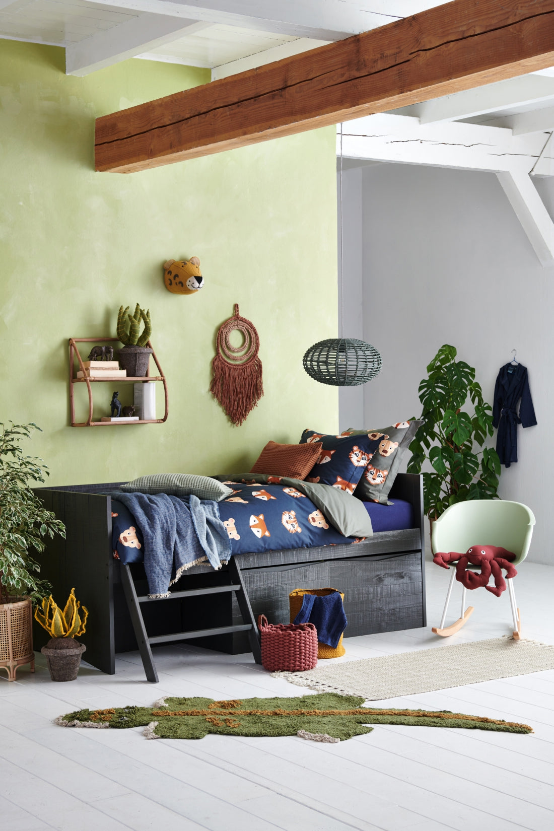 JUNGLE KIDS dekbedovertrek | jeans blue